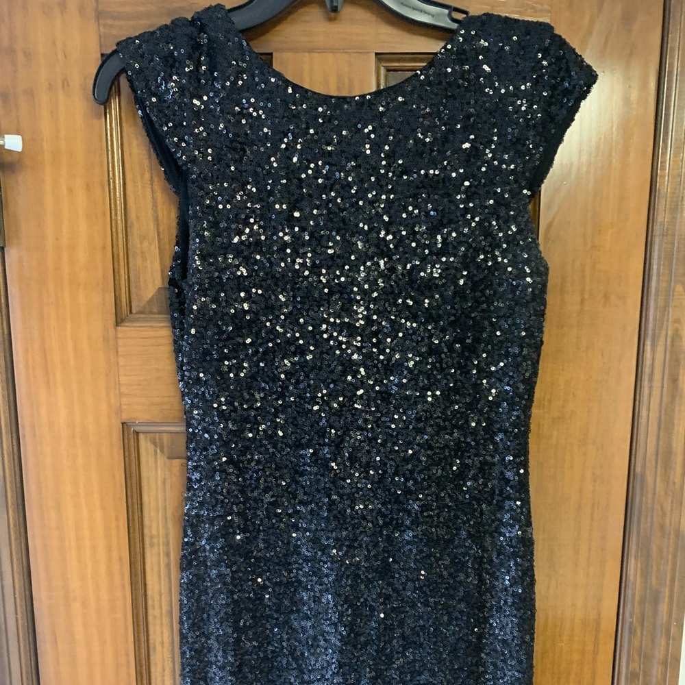Black sequins dress